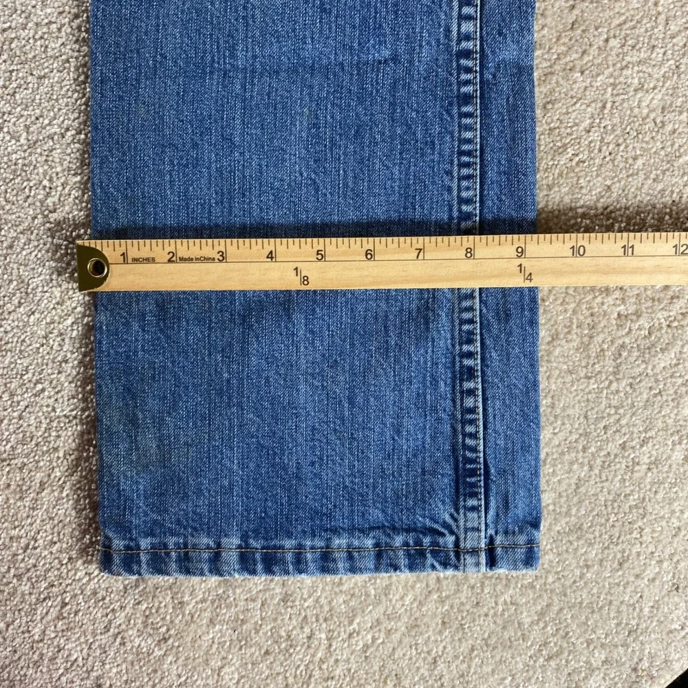 Wrangler‎ Slim Boot Jeans Mens 31x34 Blue Good Distressed Bootcut Western